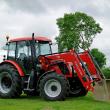 Zetor Proxima 120 with lowered loader.